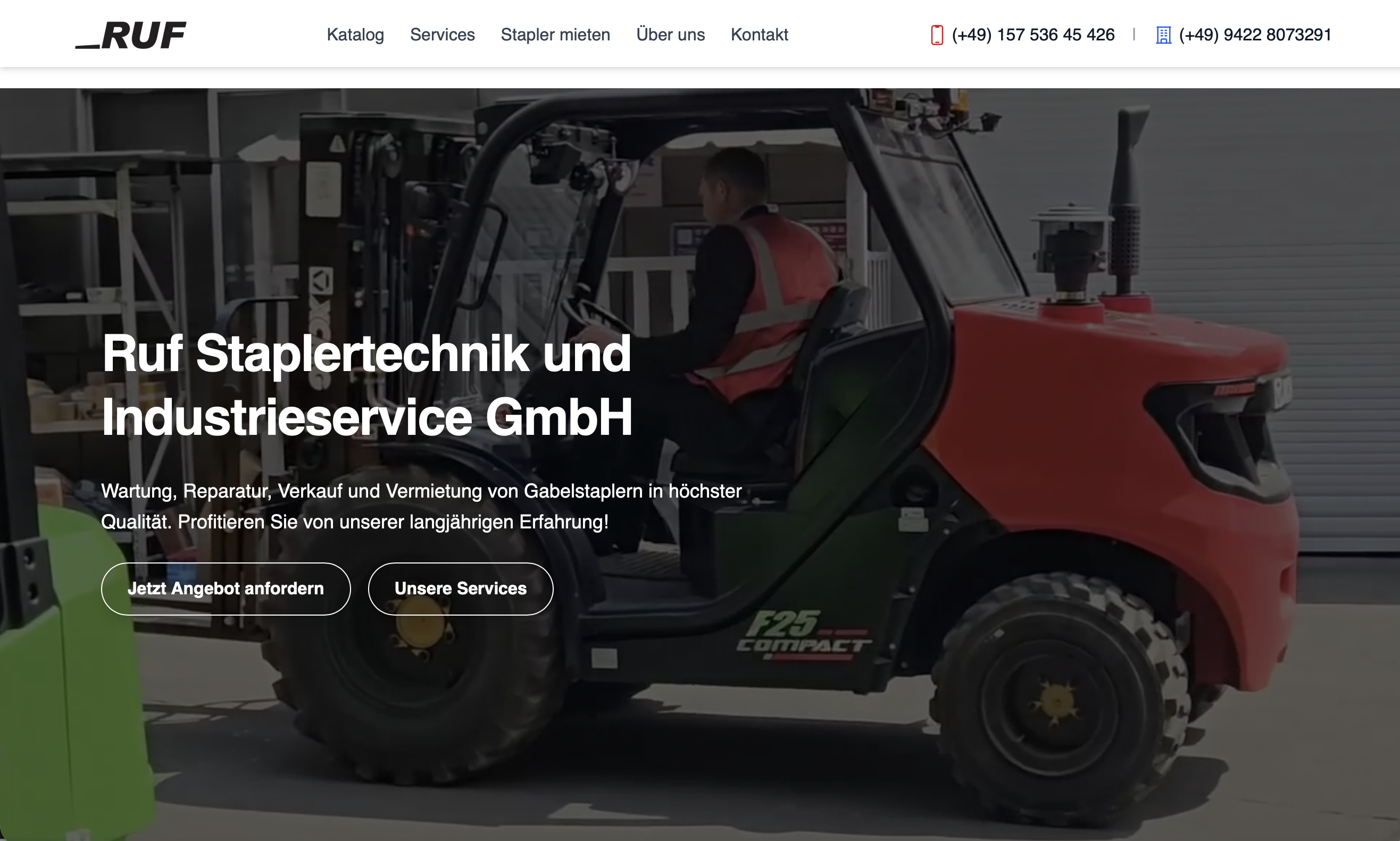 Screenshot: Ruf Staplertechnik